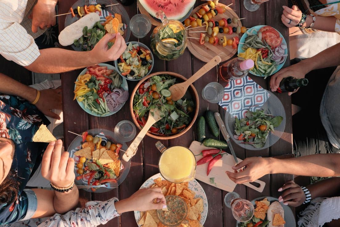 Un dîner entre amis